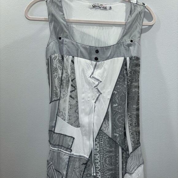 C’Fait Pour Vous Paris Abstract Layered Asymmetrical Dress Size 1 EU France - Picture 4 of 14